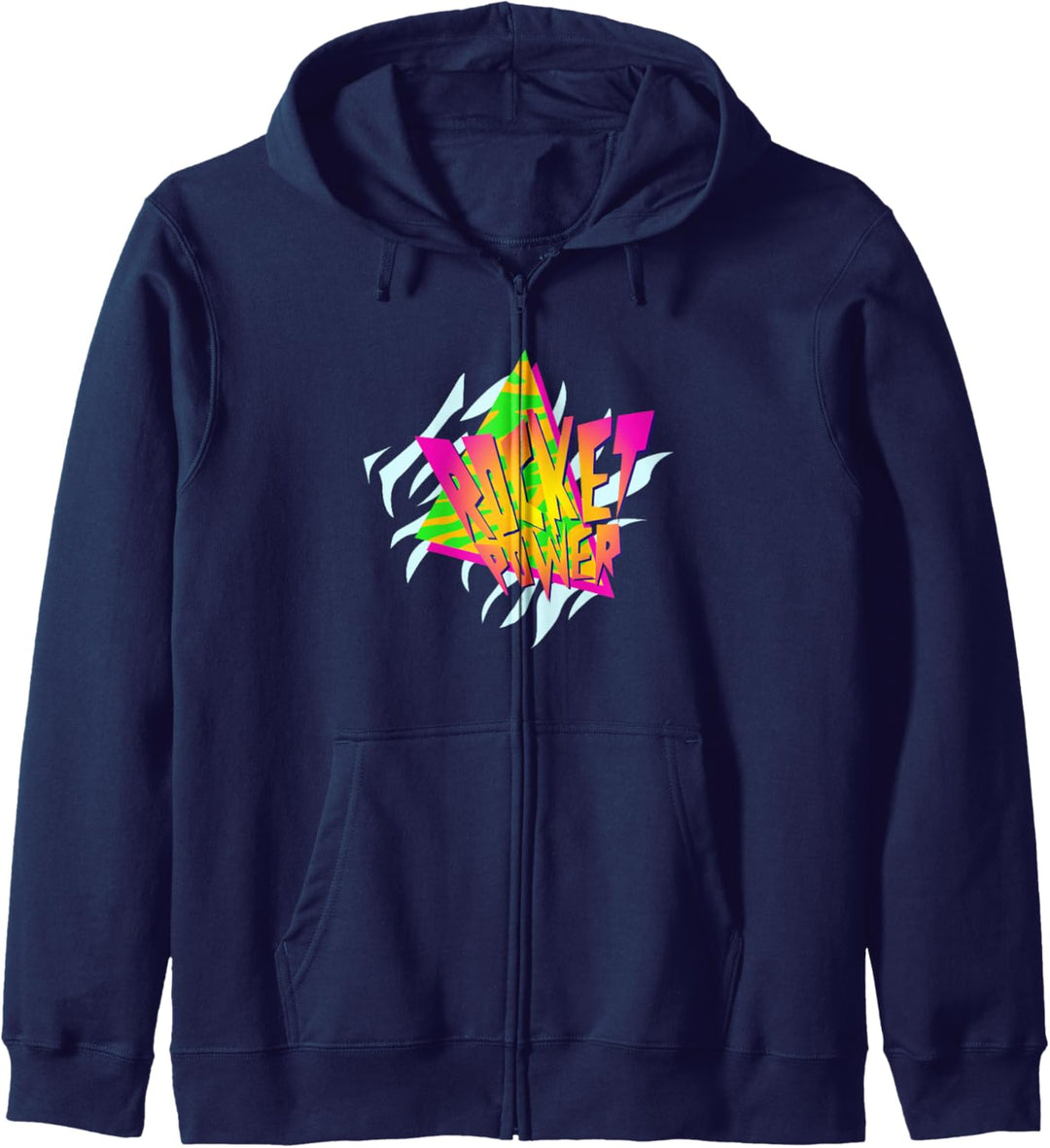 Rocket Power Retro Triangle Logo Kapuzenjacke
