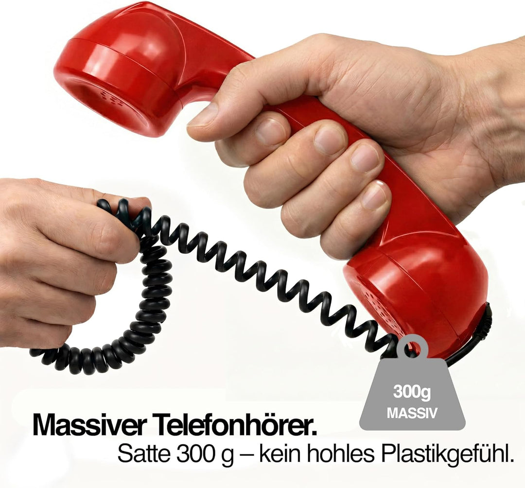 Opis 60s Micro - Retro Handyhörer für Android Smartphones, Tablets, Notebooks und Handys in der Form