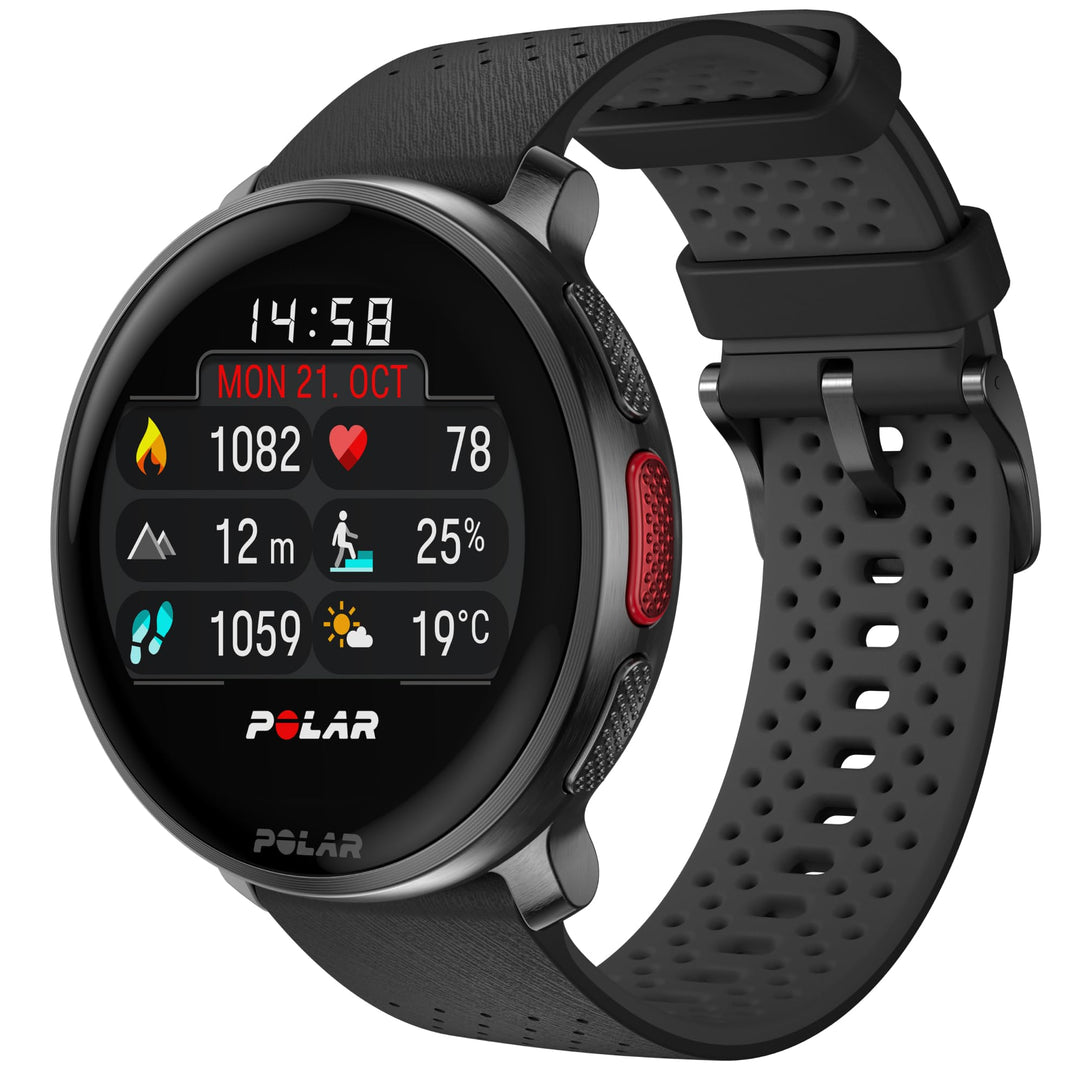 Polar Vantage V3 GPS-Sportuhr mit Herzfrequenzmessung – Erweiterte Akkulaufzeit, Offline-Karten, mit