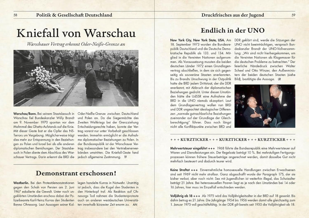 1955 - Geburtstagskurier: Druckfrisches aus Kindheit und Jugend | Zum 70. Geburtstag (Geburtstags-Ze