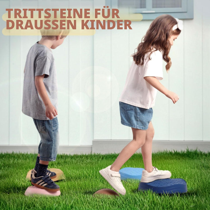 KidBloom Balanciersteine für Kinder, Geschenk Mädchen & Junge 2 3 4 5 Jahre | Rutschfest,5 Stapelste
