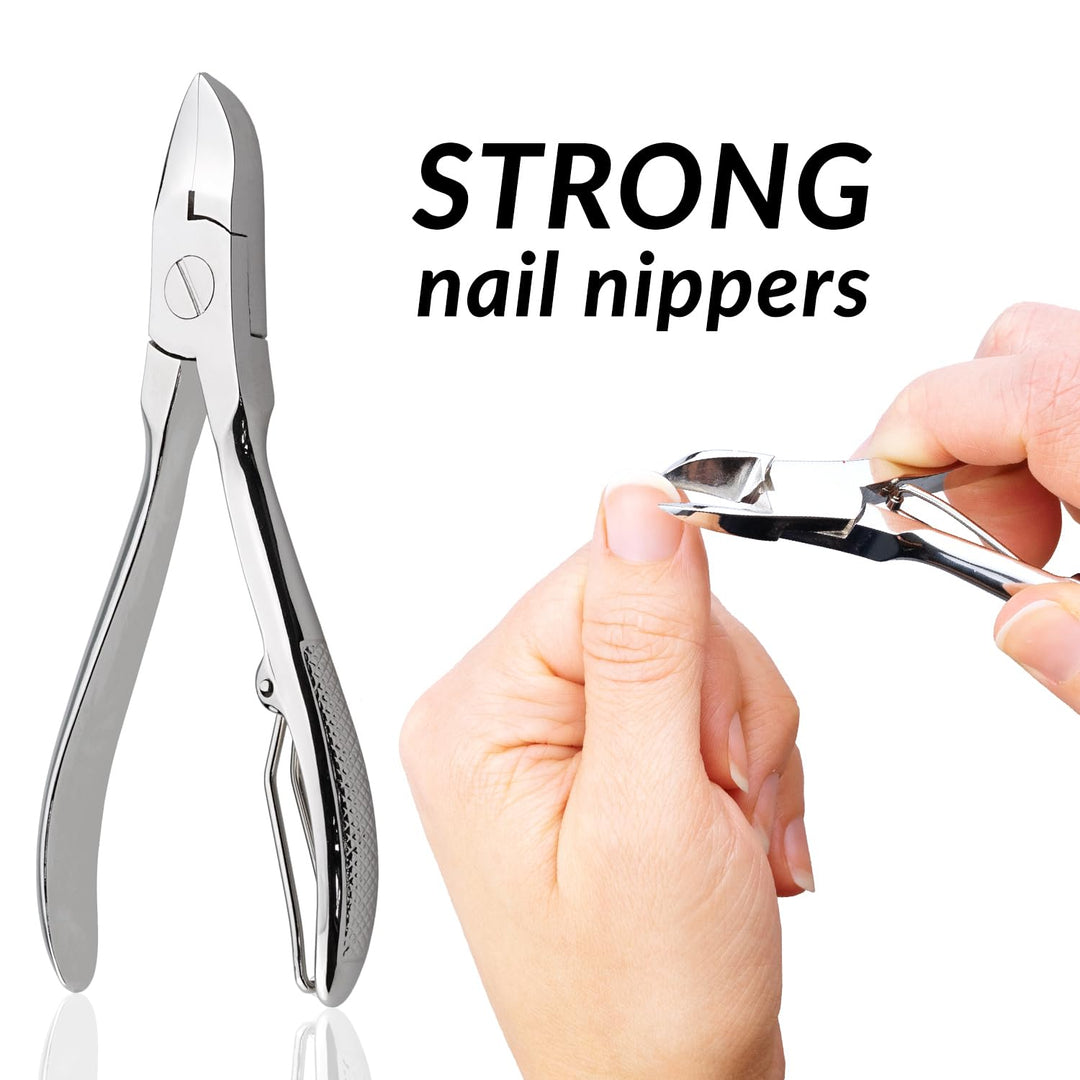 marQus Solingen Maniküre Set Herren und Damen 7 Teile mit Nagelzange - Made in Germany für Hand- und