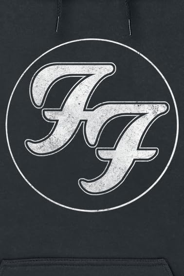 Foo Fighters Logo In Circle Männer Kapuzenpullover schwarz Band-Merch, Bands S Schwarz, S Schwarz