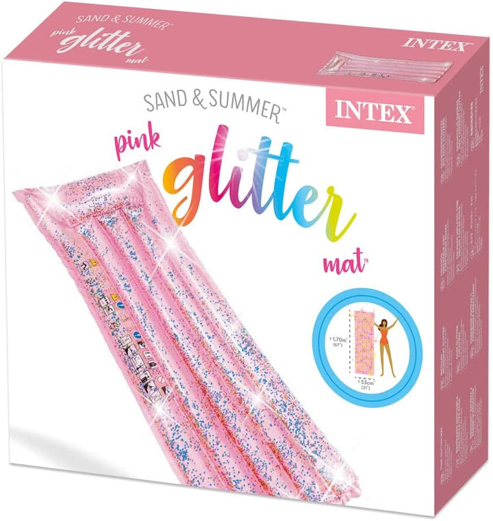 Intex Glitter Luftmatratze rosa 170 cm, Einheitsgrösse rose