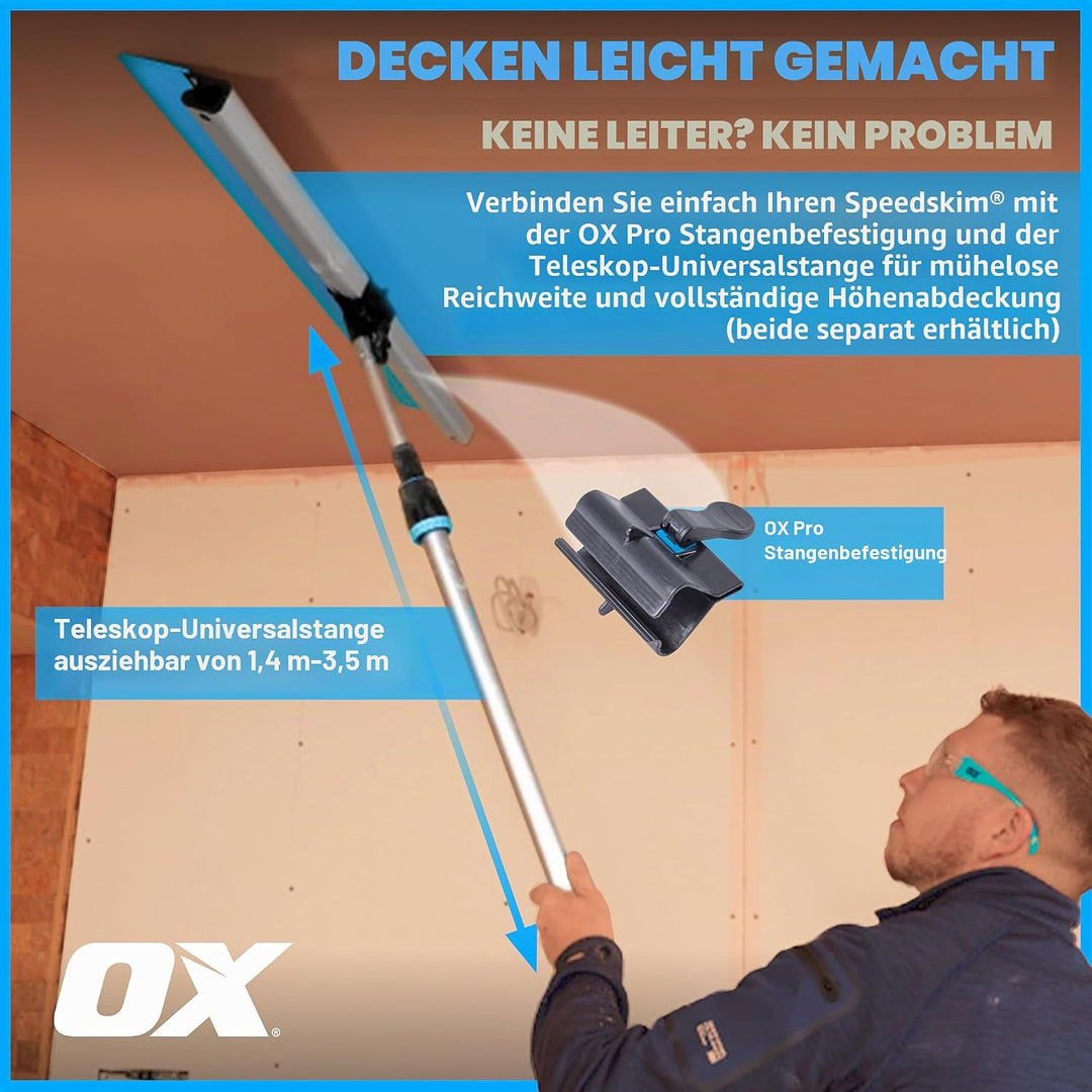 OX Speedskim Stainless Flex Finishing Rule - SF 600mm, 600mm