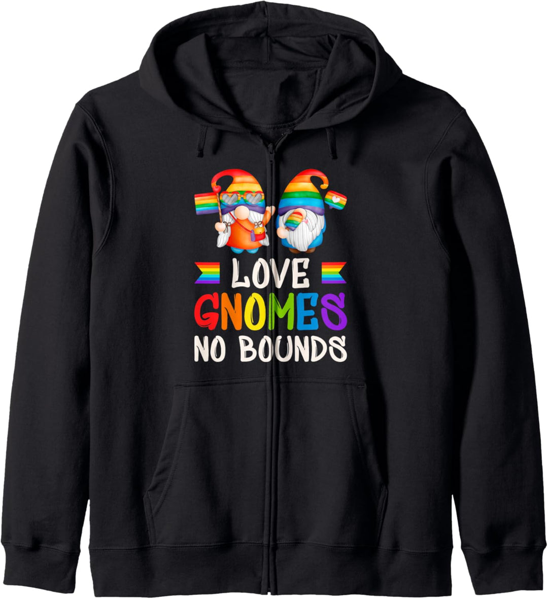 LGBT, Wichteln Paar, Gartenzwerge, Regenbogenfarben Kapuzenjacke