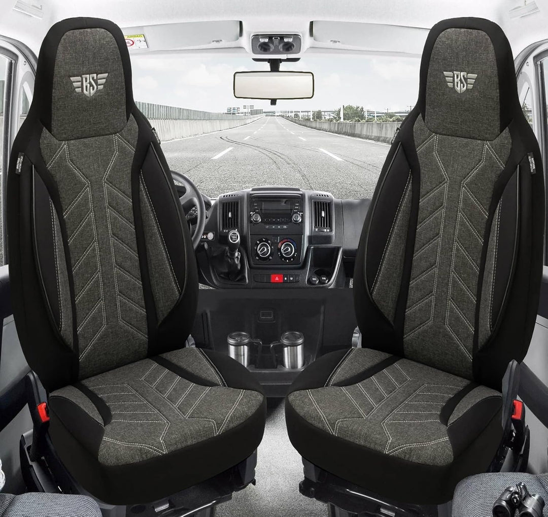 BREMER SITZBEZÜGE Mass Sitzbezüge Schonbezüge für Mercedes B-Klasse W245 PLKT204 PLKT204 - Schwarz/A