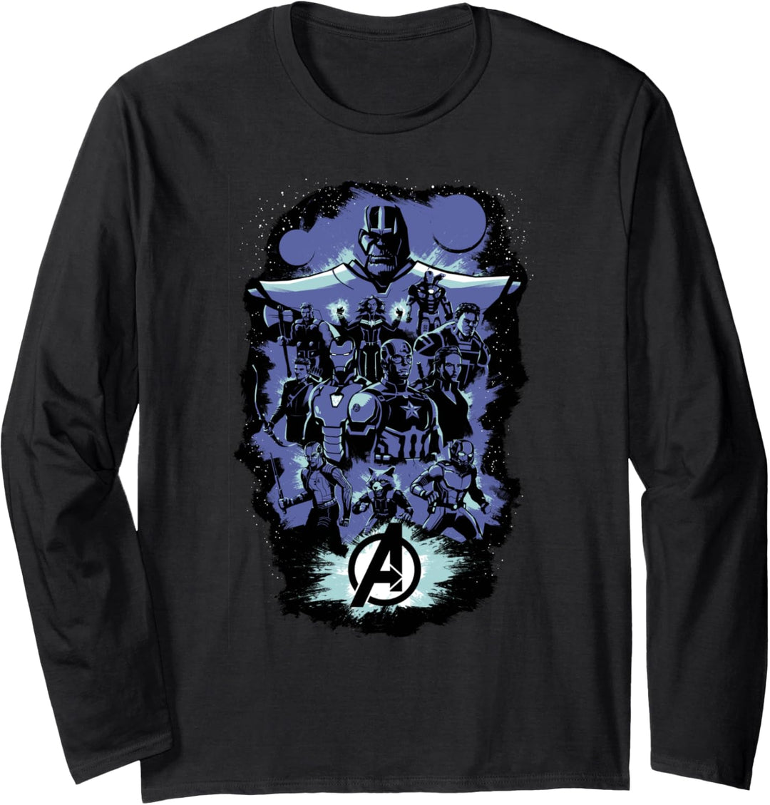Marvel Avengers: Endgame Group Shot Pop Art Langarmshirt