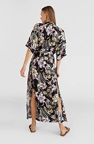 O'Neill Damen Kimono Mix Match Lssiges Kleid S/M 39010 Schwarz Ao, S/M 39010 Schwarz Ao