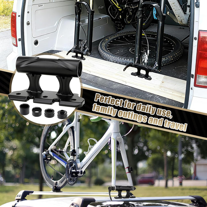 Cyleto Fahrrad Gabelhalterung aus Aluminiumlegierung für Auto Dachträger, mit Schnellspanner & Steck