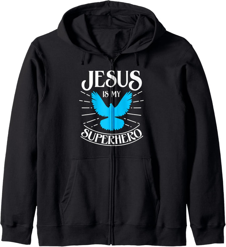 Tolles christliches Geschenk Jesus ist mein Superheld Kapuzenjacke