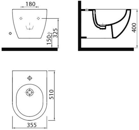 Creavit Design Wand Bidet FE510