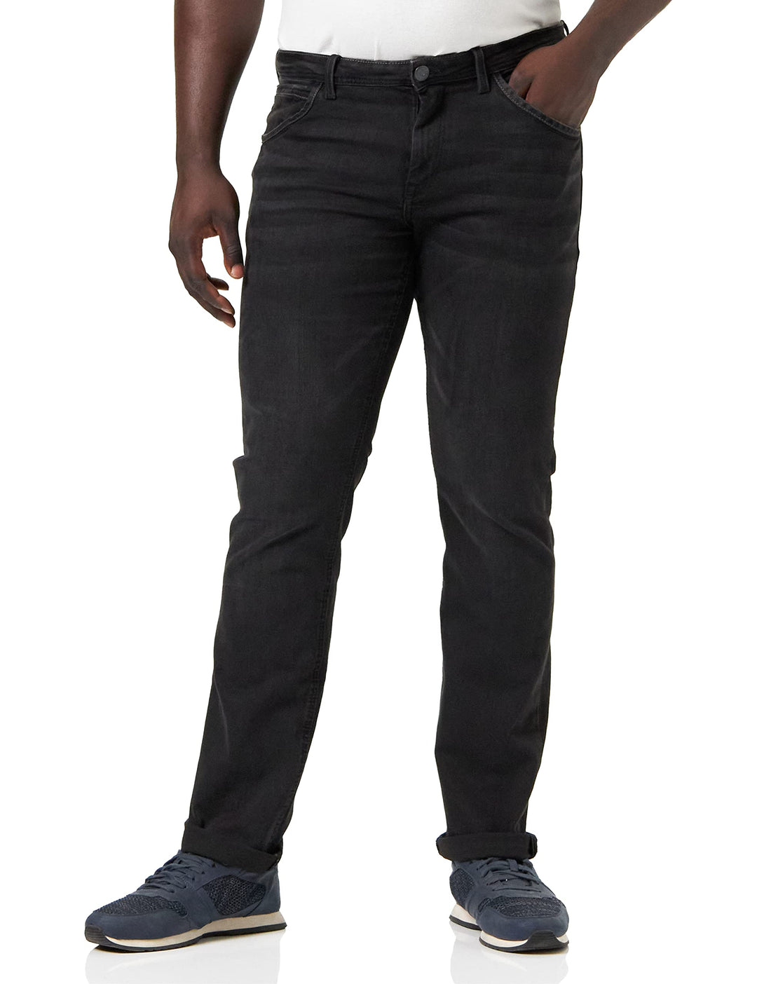 TOM TAILOR Herren Marvin Straight Jeans 29W / 30L 10258 - Overdyed Black Denim, 29W / 30L 10258 - Ov