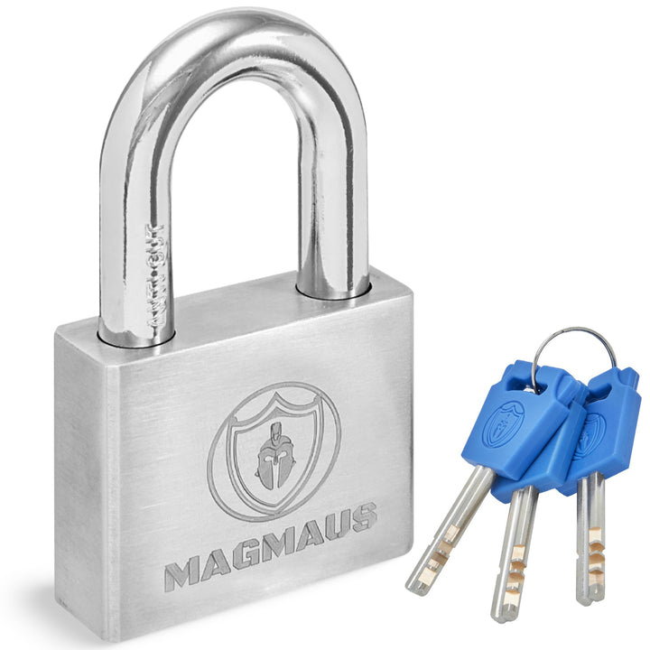 Magmaus® PDL/60 [Nicht Rostend] Schweres Vorhängeschloss für den Aussenbereich wetterfest - [10mm An