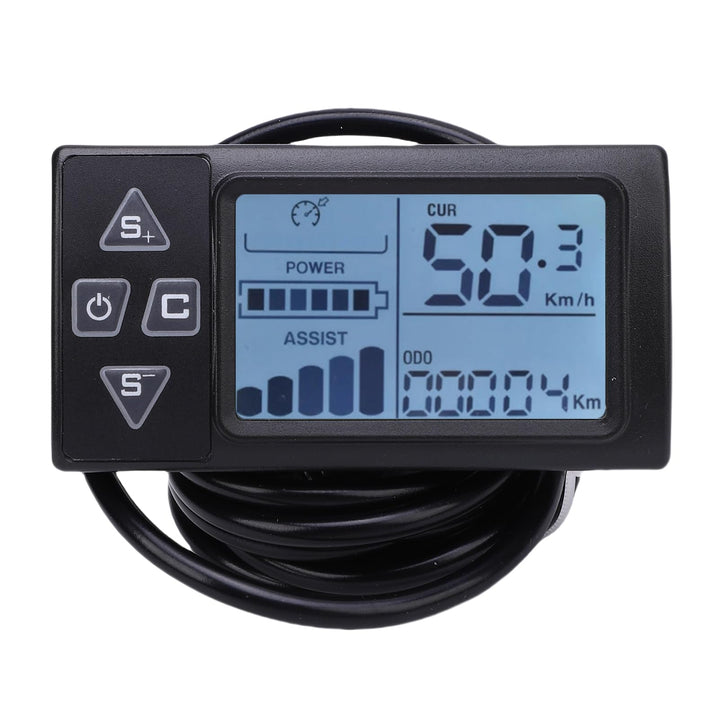 Pyhodi S861 Elektrofahrrad LCD -Anzeigemesser, E Bike LCD -Anzeige -Bedienfeld -Fahrrad -Tachometerm