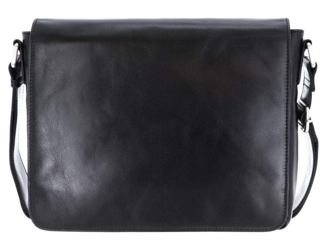 Leonhard Heyden Cambridge Kuriertasche mit Laptopfach 32 cm Schwarz, Schwarz