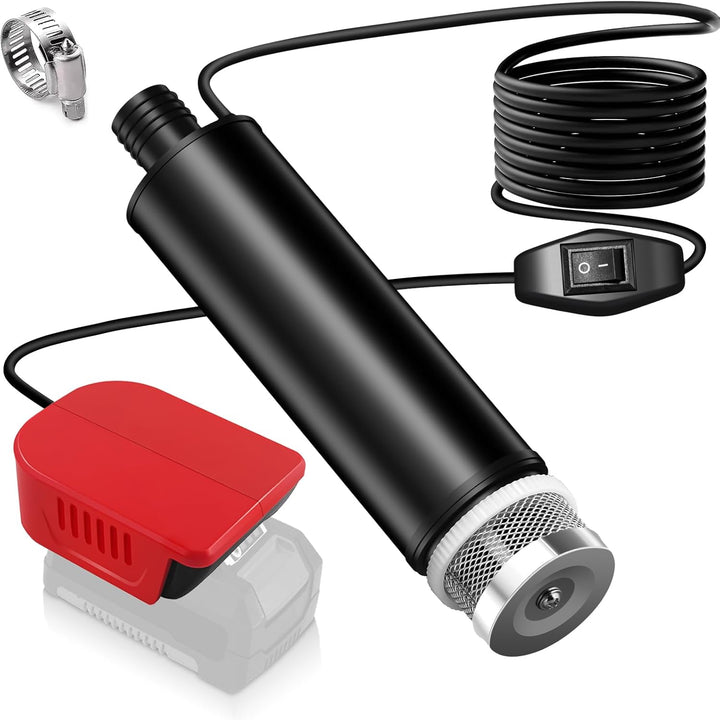 Mini-Wasserpumpe für Einhell PXC 18 V Li-Ionen-Akku, 635 GPH Kabellose Wassertransferpumpe Flachwass