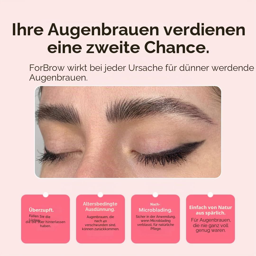 ForChics ForBrow Augenbrauenwachstumsserum für dickere Augenbrauen, natürlicher und organischer Cond