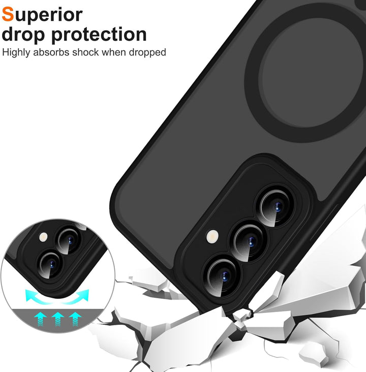 Pnakqil Magnetische Handyband mit Band für Samsung Galaxy S25 5G Hülle -Necklace HandyHülle Durchsch