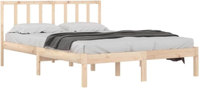vidaXL Massivholzbett Holzbett Bett Doppelbett Bettgestell Bettrahmen Lattenrost Schlafzimmermöbel S