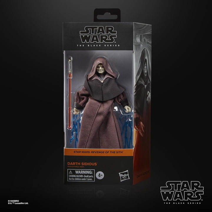 Star Wars The Black Series Darth Sidious, Revenge of The Sith Collectible 6 Inch Action Figure