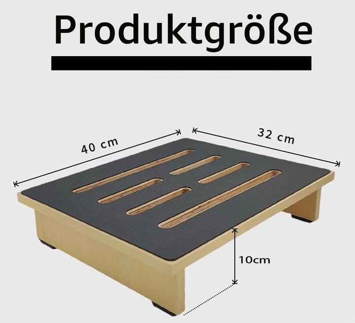 Tritthocker Tritt Holz, Tritthocker Erwachsene, Hölzerne Stepping-Hocker aus Massivholz, Step Stool
