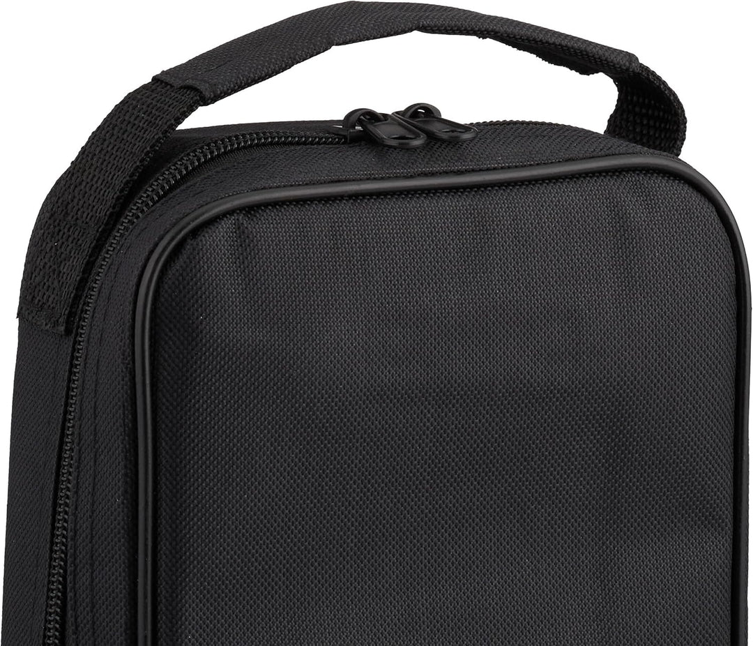 Relaxdays Boule Kugeln, 6 Metall-Kugeln, Set mit Zielkugel & Abstandsmesser, Tragetasche, Boccia Spi