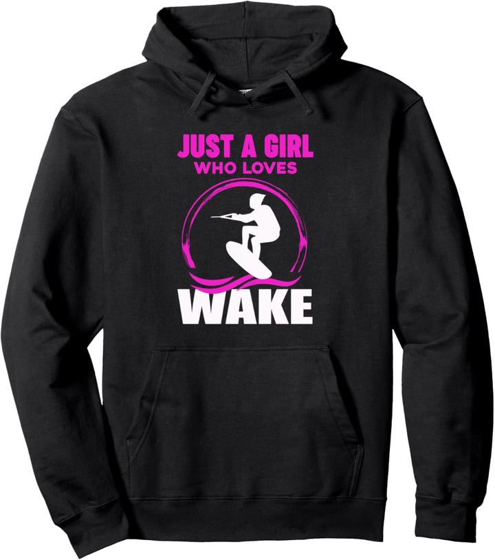 Wakeboarding Wakeboard Wake Wassersport Surfer Pullover Hoodie