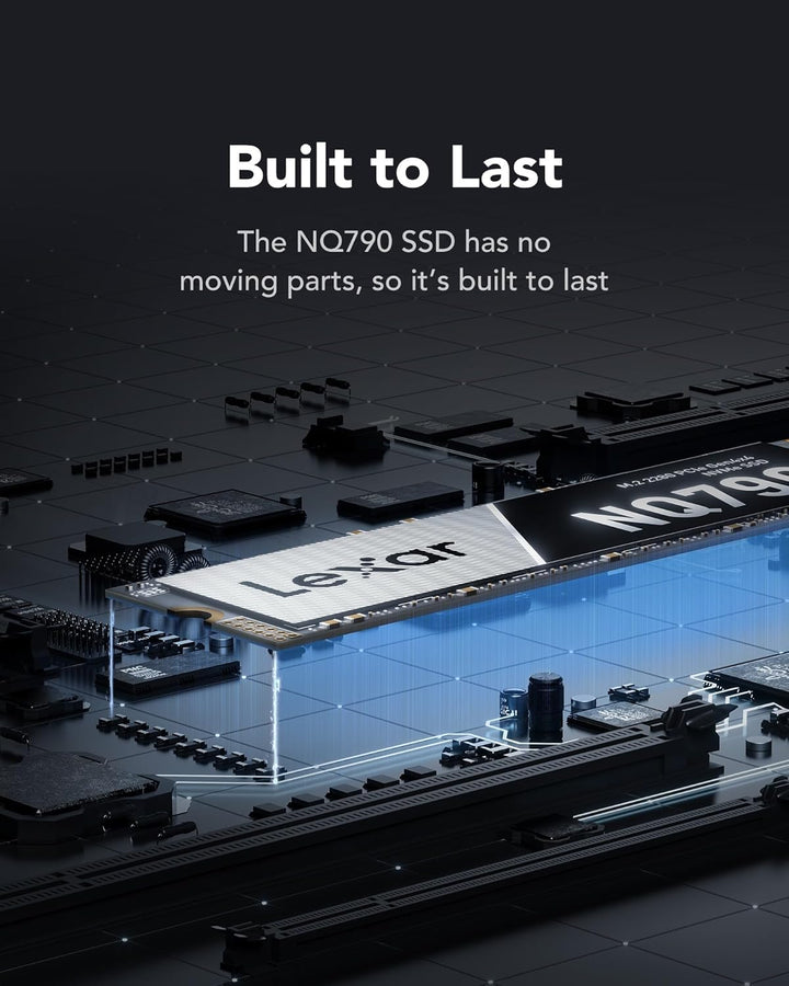Lexar NQ790 SSD 4TB M.2 2280 SSD NVMe 4 TB interne SSD PCIe 4.0 Gen4x4, bis zu 7000 MB/s Lesen, 6000