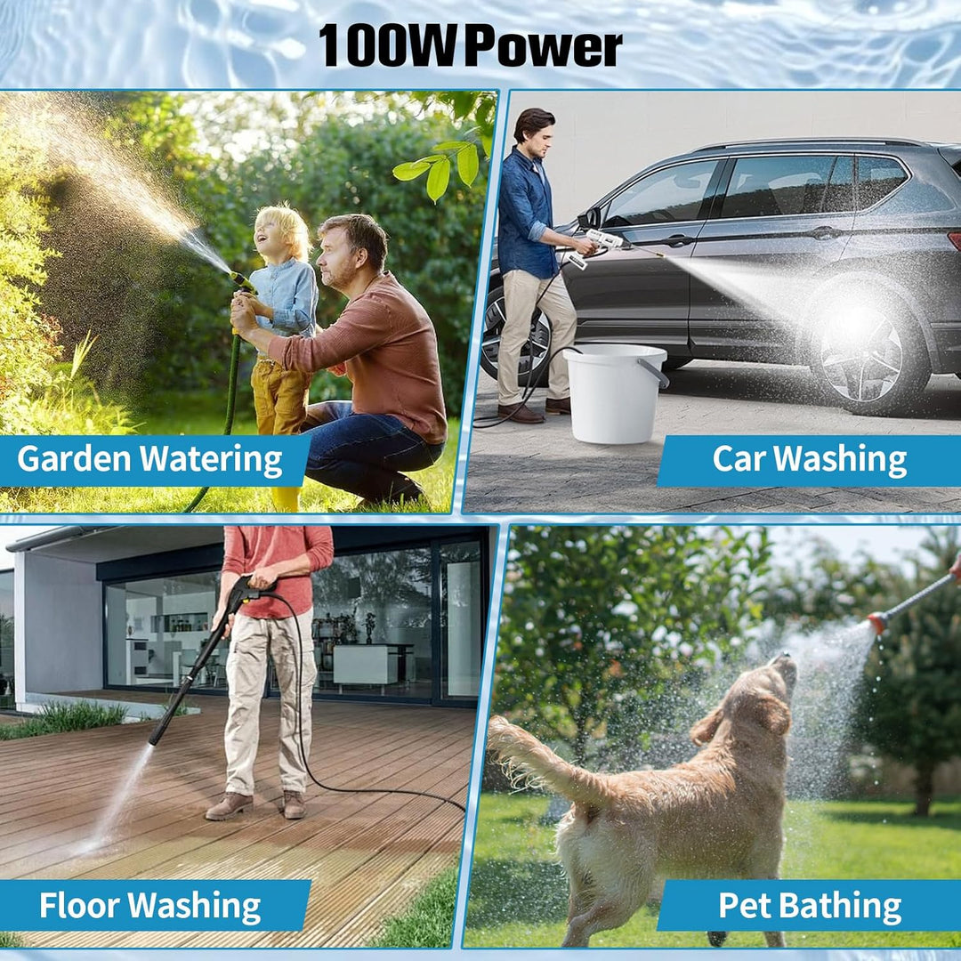 Wasserpumpe für Einhell 18V Li-Ionen-Akku, Tauchpumpe mit 100W Leistung Bürstenloser Motor, für Gart