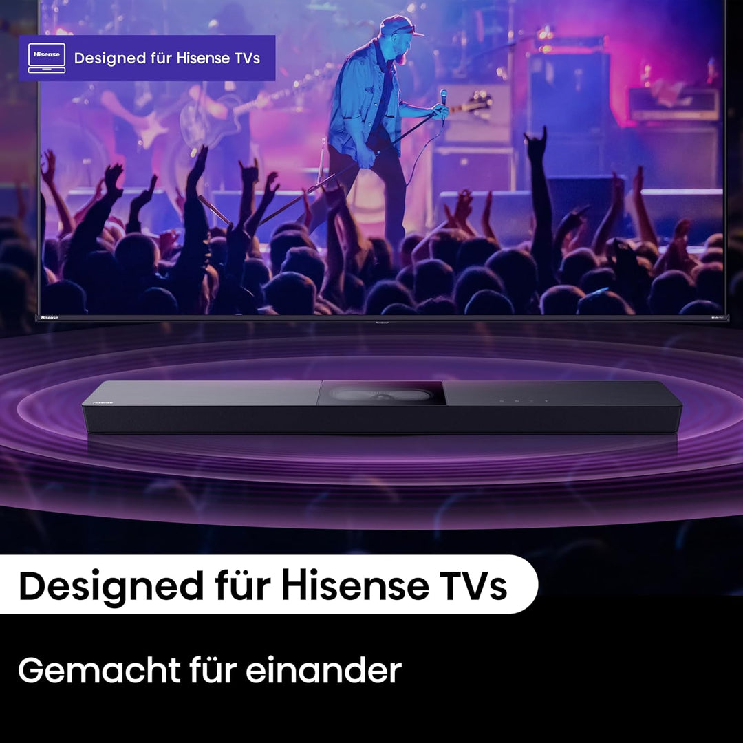 Hisense HS2000 2.1 Kanal Soundbar mit integriertem Subwoofer, 240W, Dolby Audio, Bluetooth, HDMI ARC