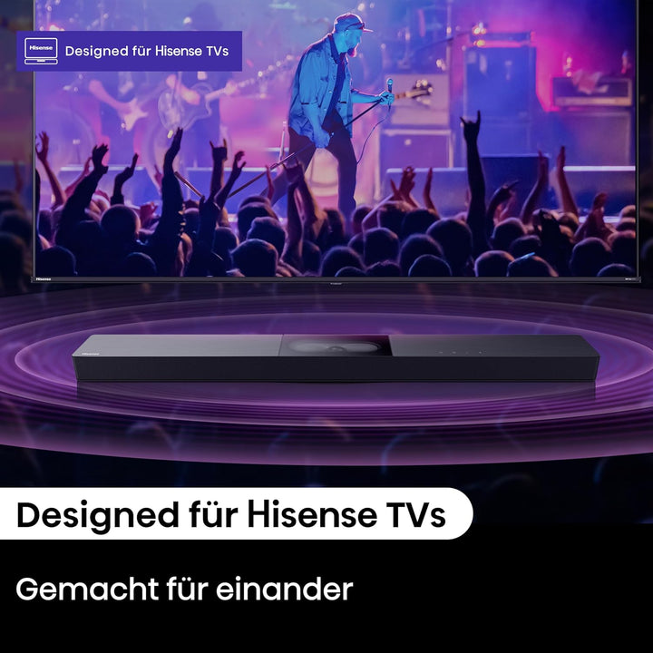 Hisense HS2000 2.1 Kanal Soundbar mit integriertem Subwoofer, 240W, Dolby Audio, Bluetooth, HDMI ARC