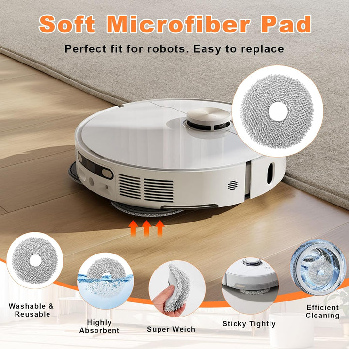 18 Stück Zubehör kompatibel für Xiaomi Robot Vacuum X20+ / X10+ Saugroboter, Ersatzteile Zubehörset