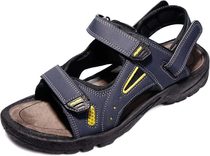 JOMIX Sommer Athletische Sandalen Herren Klettverschluss Anti-Rutsch Wandersandalen Outdoor Strand R