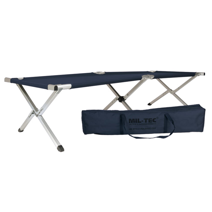 Mil-Tec Us Faltbares Feldbett Blau, Blau
