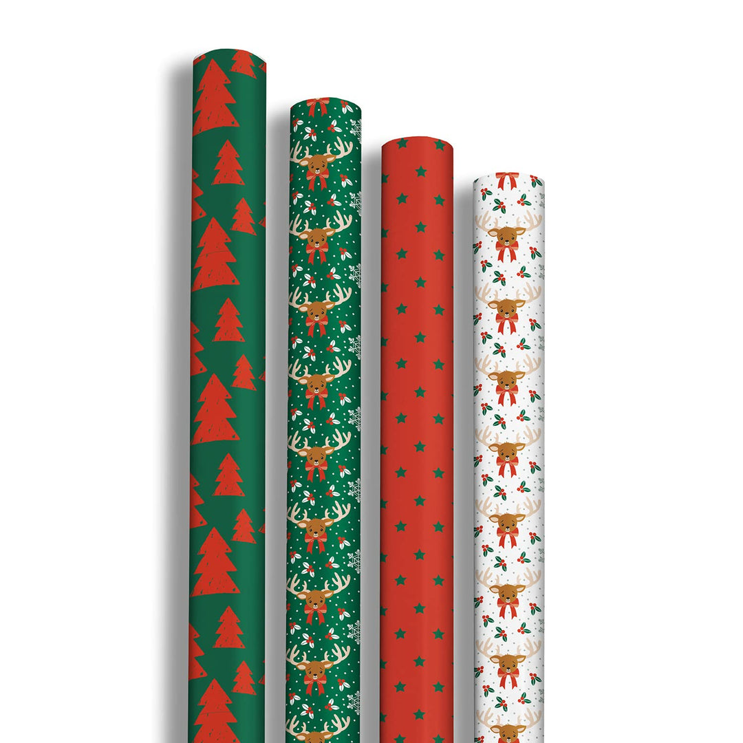Clairefontaine 202060AMZC - Karton mit 12 Rollen Geschenkpapier Excellia 80g, 2x0,70m, ideal für Wei