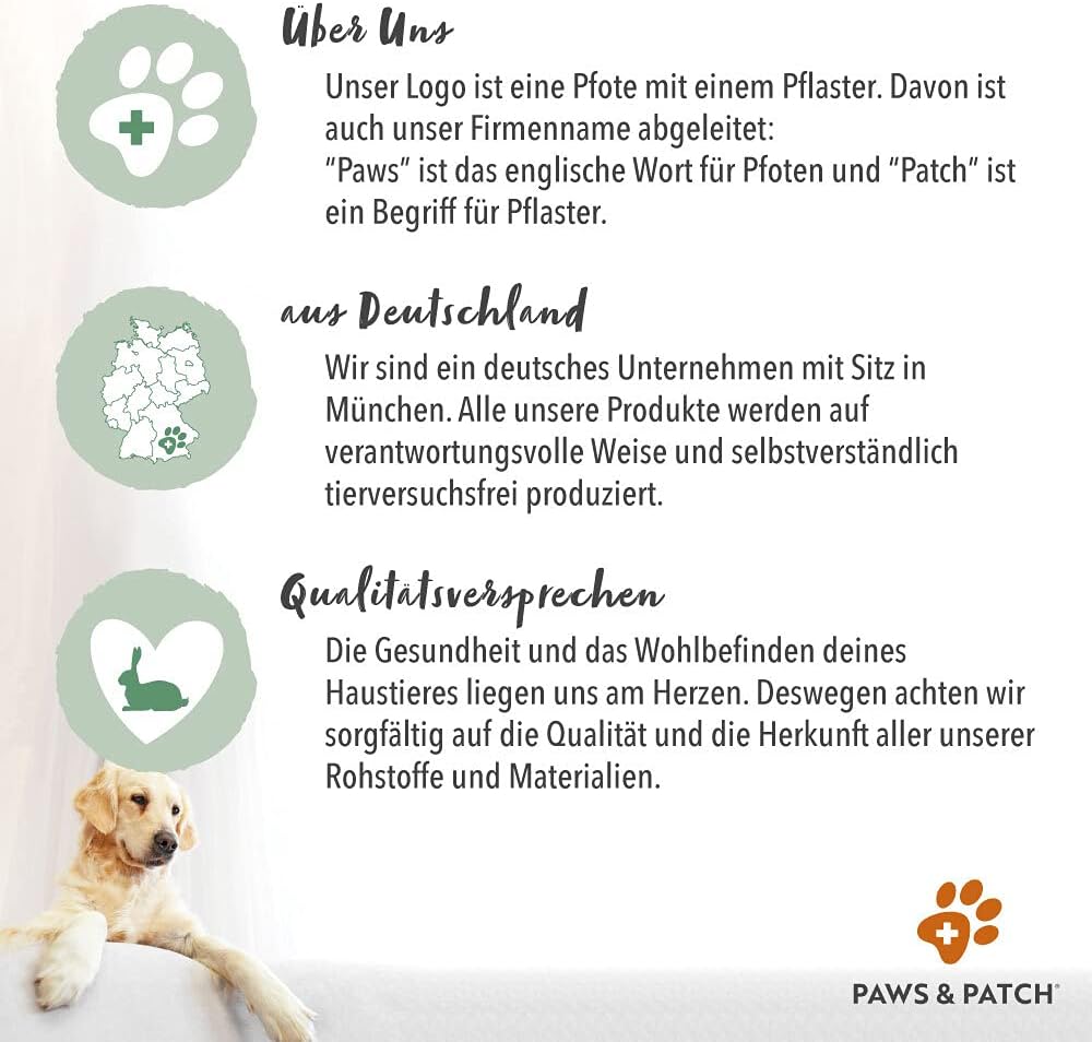 Paws&Patch reines GRÜNLIPPMUSCHEL Pulver für Hunde, Katzen & Pferde 150g plastikfrei I Vollfett-Qual