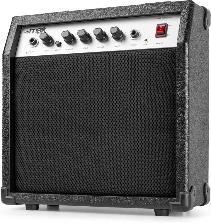 Max GigKit E Gitarre Set, E Guitar, Elektrogitarre mit Verstärker 40 Watt, Gitarrentasche, Plektrum,