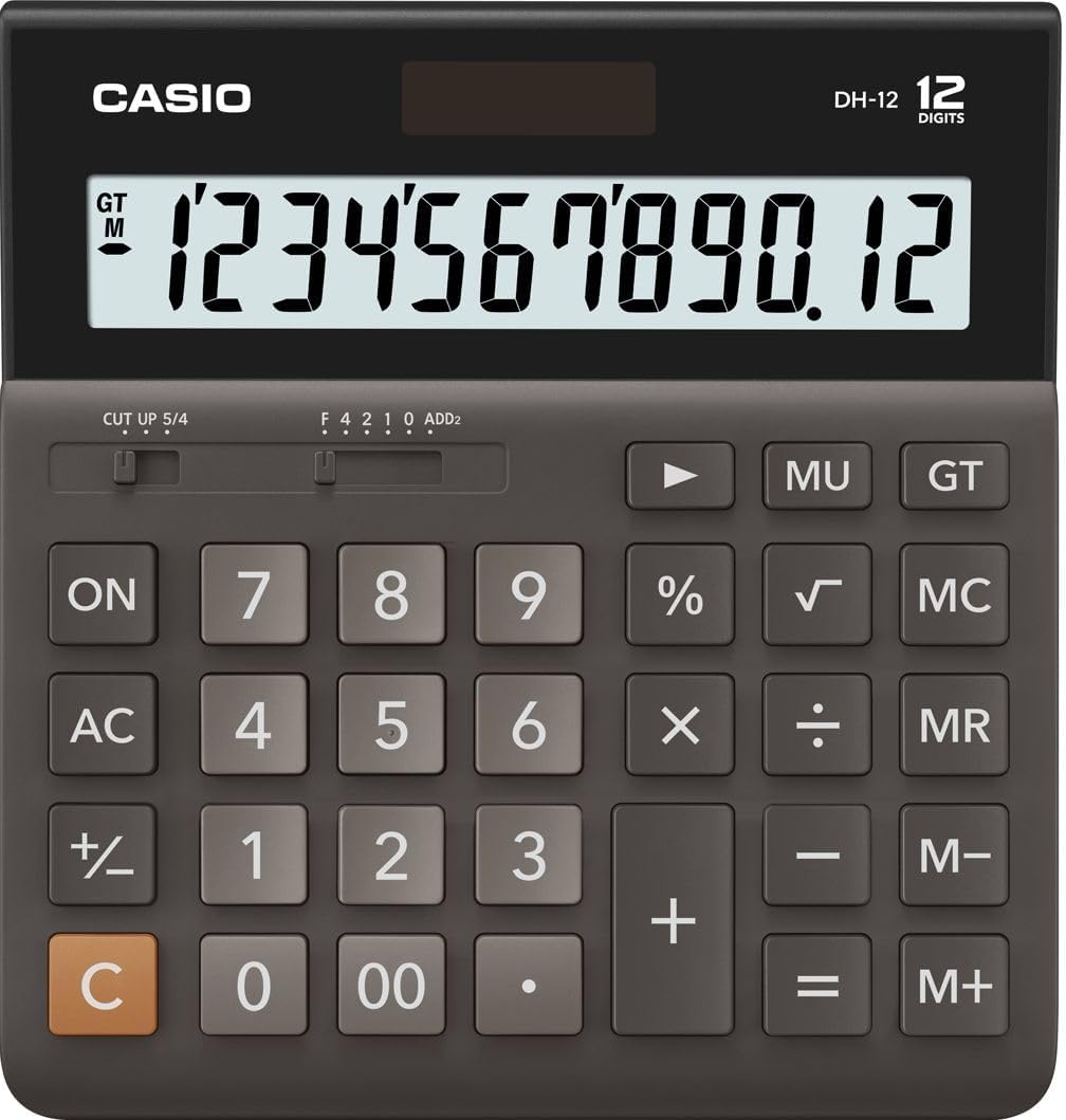 Casio-DH-12BK S-EH Taschenrechner Desktop