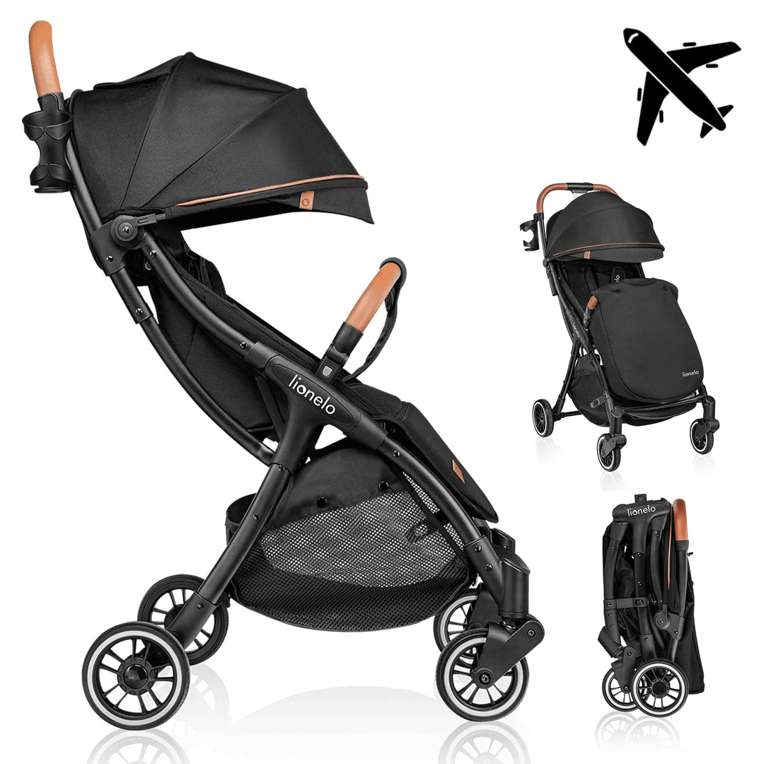LIONELO Julie One Buggy Kinderwagen bis 22 kg, verstellbare Rückenlehne und Fussstütze, Moskitonetz,