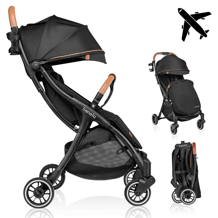 LIONELO Julie One Buggy Kinderwagen bis 22 kg, verstellbare Rückenlehne und Fussstütze, Moskitonetz,