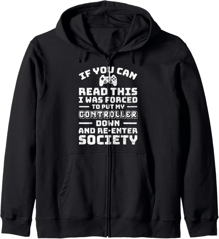 If You Can Read This I Was Forced To Put My Controller Down Kapuzenjacke