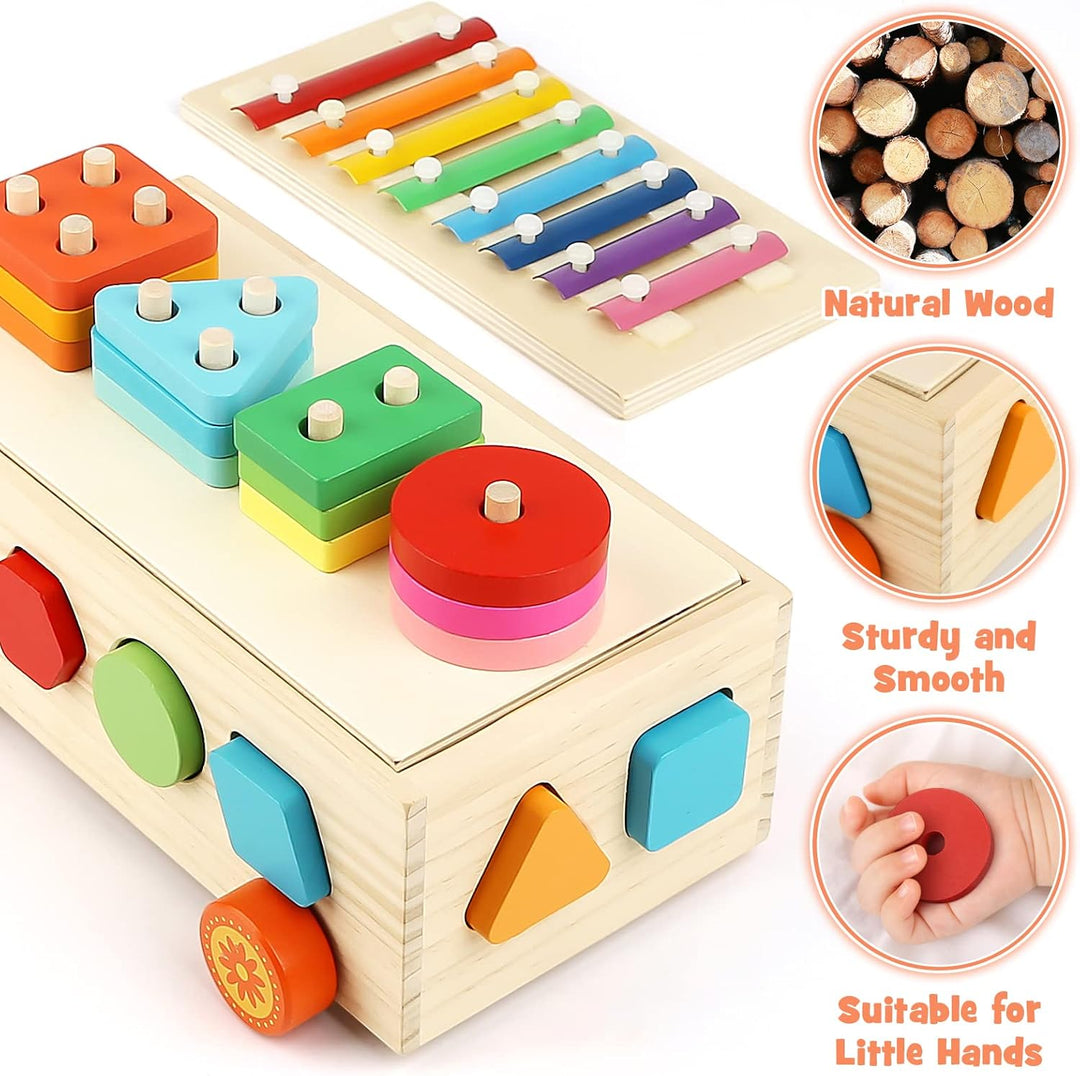 Vanplay Kinderspielzeug Montessori Spielzeug Holzspielzeug Xylophon Motorikspielzeug Bauklötze Baby