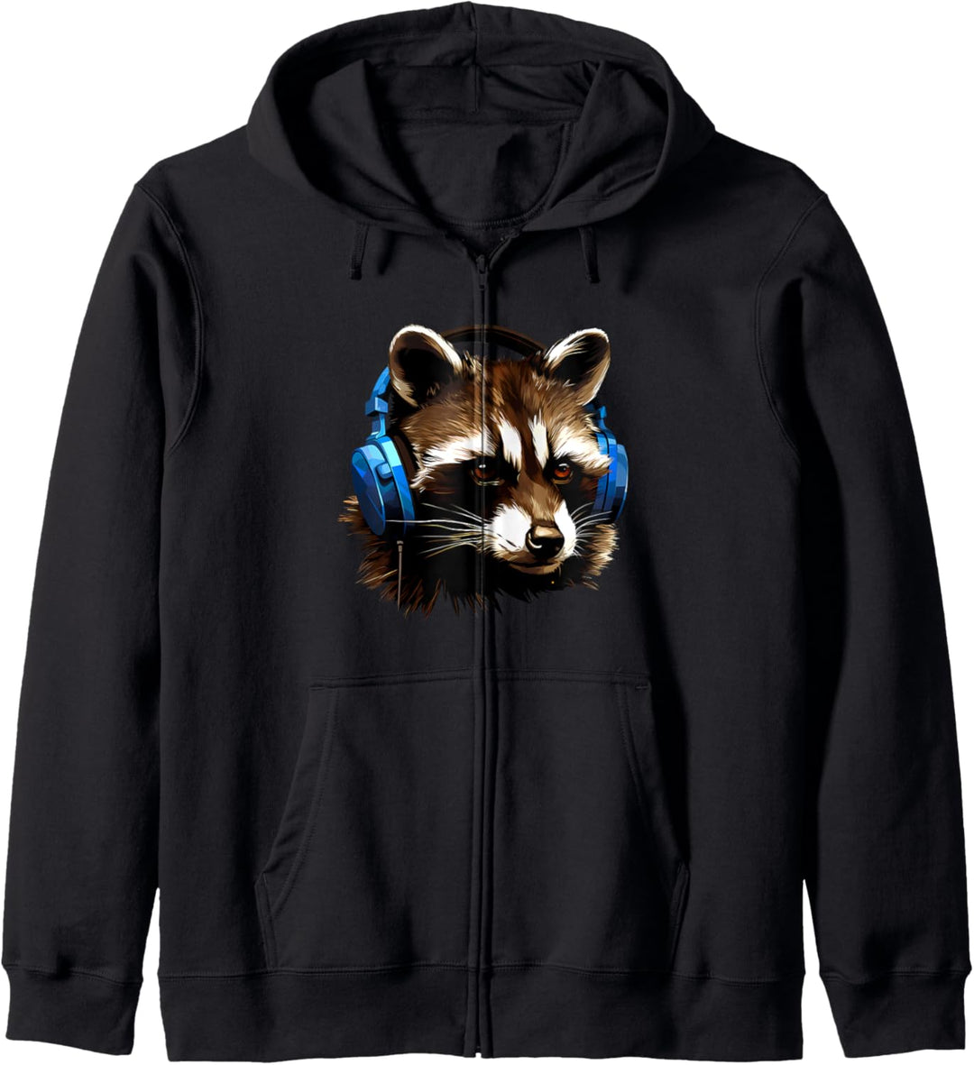 Racoon Kopfhörer Kapuzenjacke