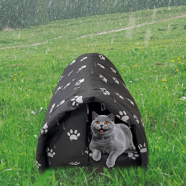Whiwhi Katzenhaus Für Draussen Winterfest Wasserdicht Und Warm Hundehöhle Waschbar Wetterfest Katzen