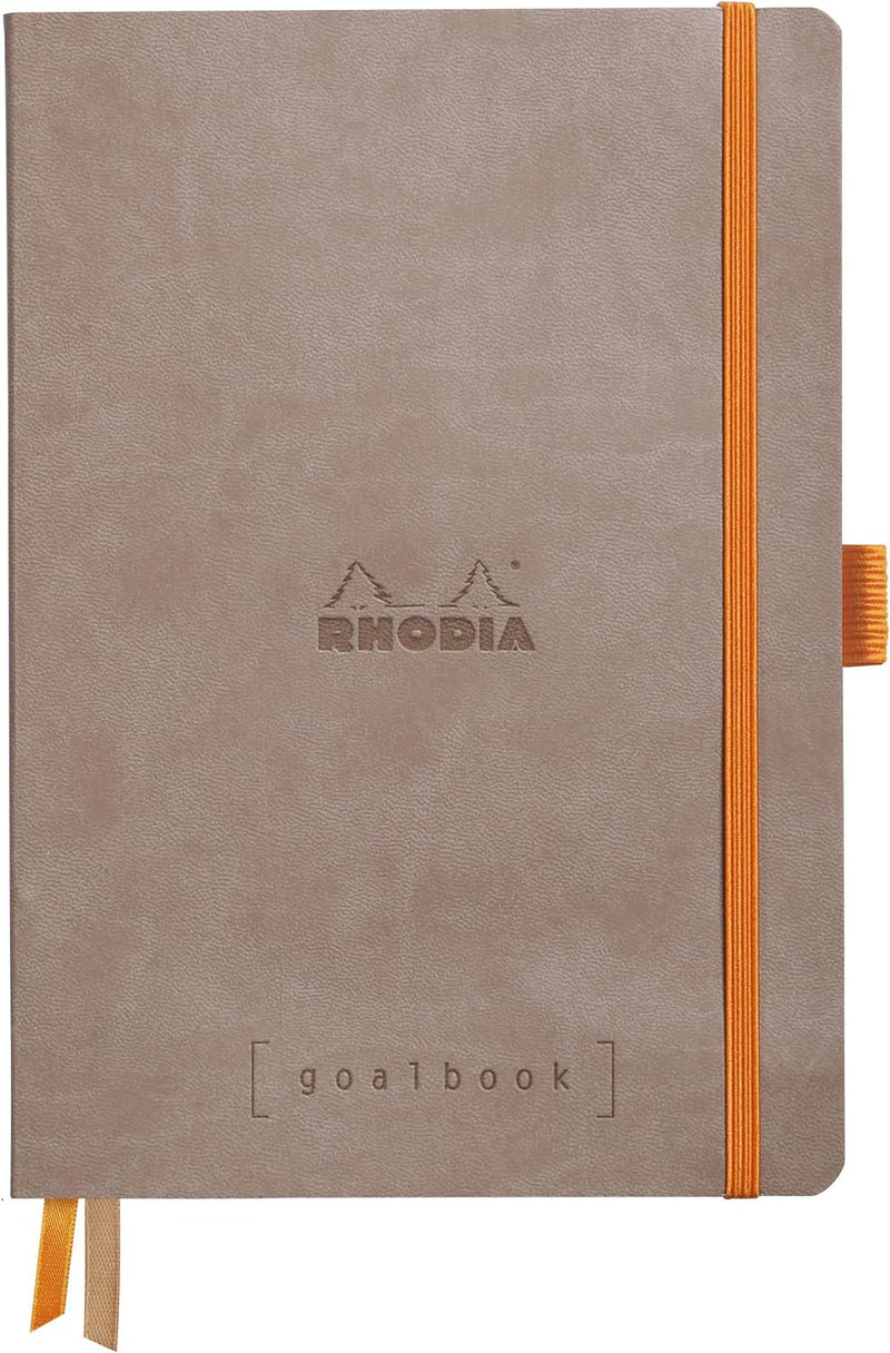 Rhodia 117573C Notizheft Goalbook (DIN A5, 14.8 x 21 cm, Dot, praktisch und trendige, mit weichem De