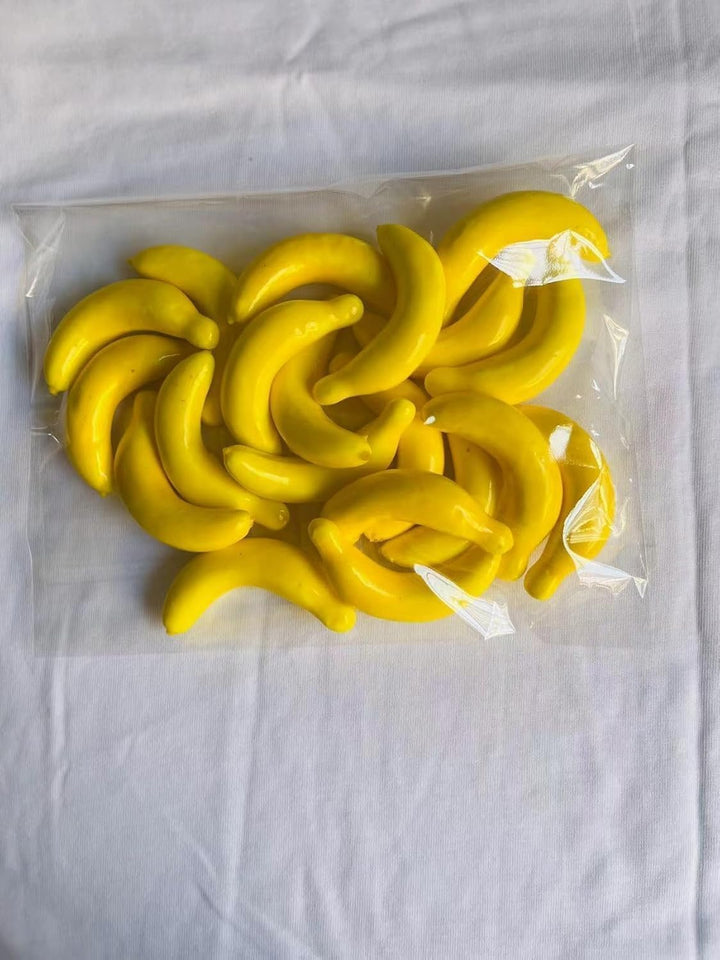 Mini-Bananen-Frucht, künstliche Bananen-Requisiten, Kunststoff-Schaumstoff, Gemüse, Obst als Party-O
