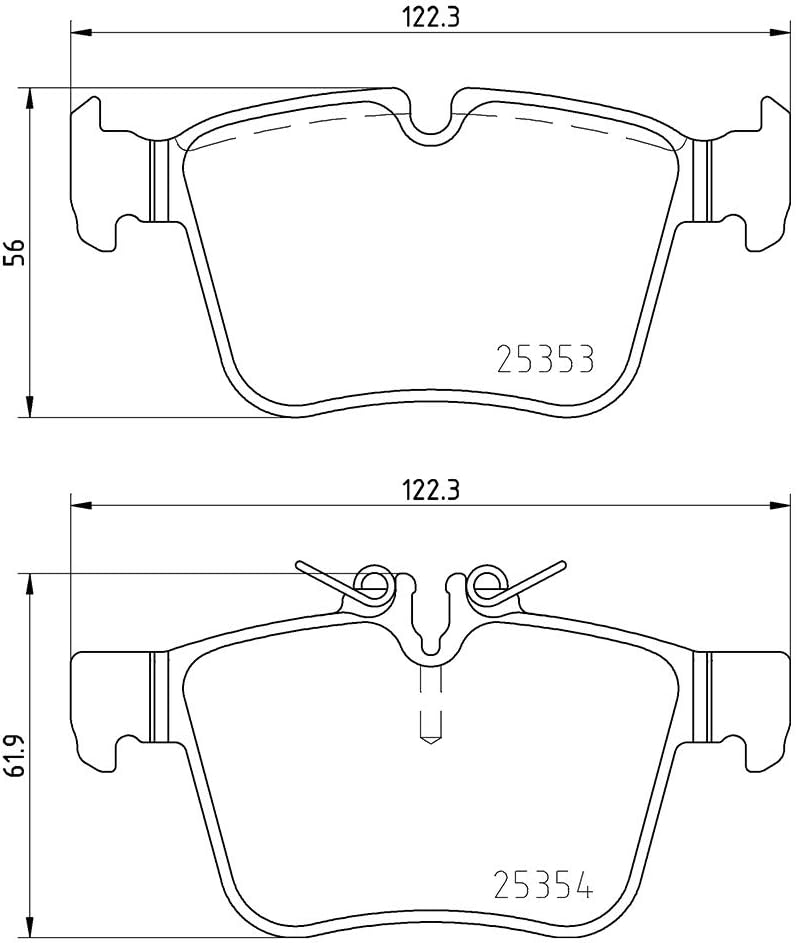 HELLA PAGID 8DB 355 021-831 Bremsbelagsatz - T2379 - Dicke/Stärke: 16.1mm - Bremssystem: Teves - für