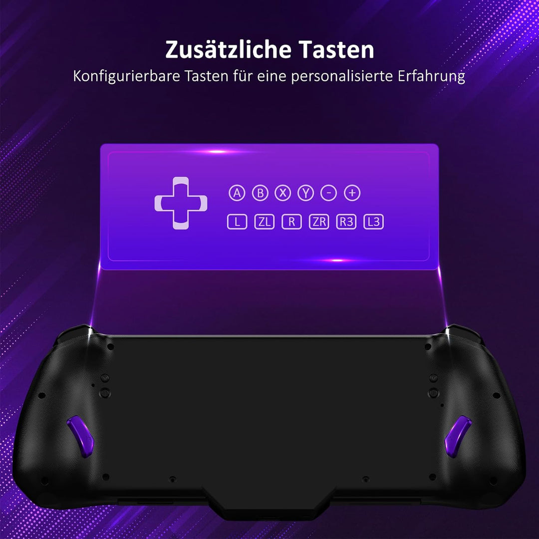 NexiGo Hall Effect Gripcon (Kein Drift, Keine Todeszone) mit Hall-Sensor-Joystick für Switch/Switch
