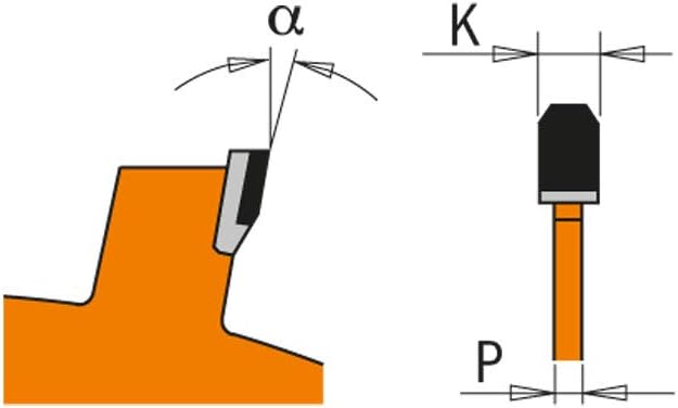 CMT Orange Tools 236.230,04 m-mat Schleifen für Kreissäge 230 x T 2,2 x 30 DP Z4